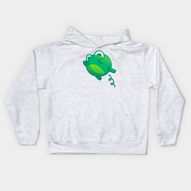 Super Cute Leap Frog - Kawaii Leap Frog Kids Hoodie by perdita00